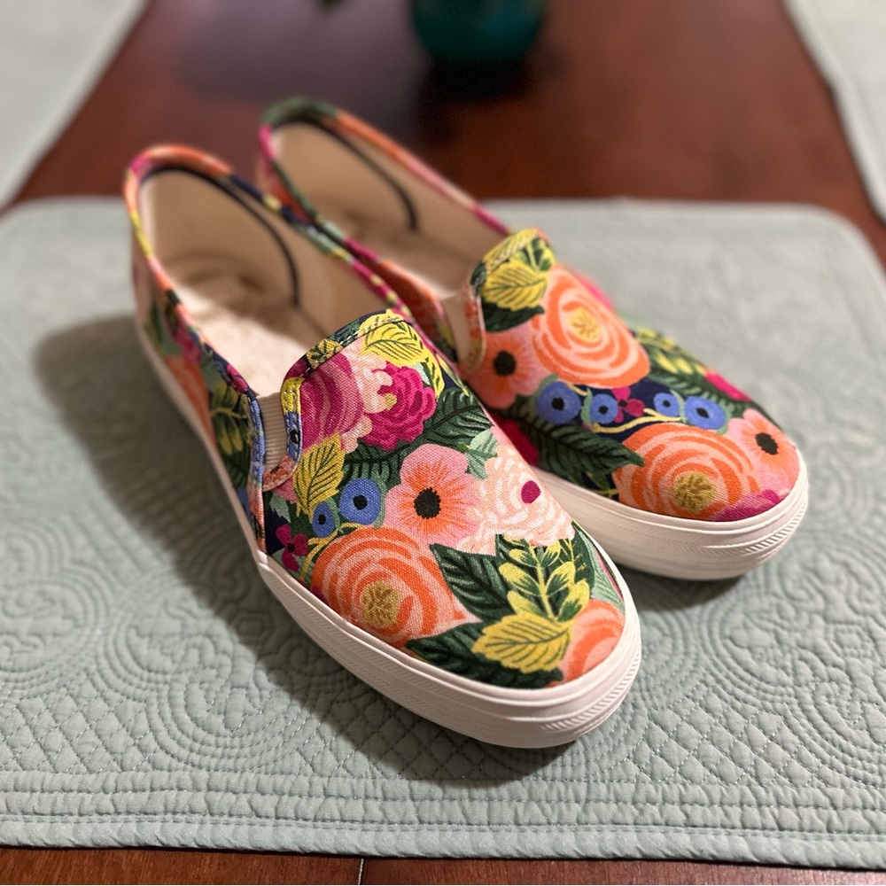 Rifle Paper Co: Floral Slip-On Women's Shoes